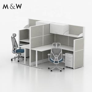 Muebles <span class=keywords><strong>para</strong></span> espacios de trabajo M & W <span class=keywords><strong>Panel</strong></span> de madera <span class=keywords><strong>perforado</strong></span> Estación DE TRABAJO Partición modular Cubículo de oficina - Product Image 6