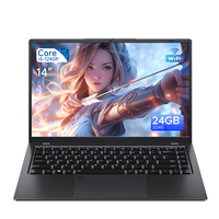 Ordinateur portable 14 pouces, écran 1366x768, USB3.2 & Type-C, 5000mAh, Windows10/11/11 PR pour les entreprises et la maison
