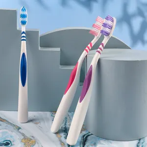 Perfecte Volwassen Tandenborstel Met Zacht Nylon Zwart Houtskool Nano Borstelgoud Pp Handvat Voor Thuisgebruik Direct Van De Fabrikant