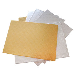 Tabla de tartas de tamaño rectangular resistente a la grasa, cartón blanco corrugado para decoración de tartas de boda - Product Image 5