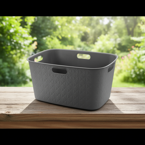 Panier en plastique recyclé (60x40x27,5cm) SOFTEX Grigio K258705 - Product Image 3