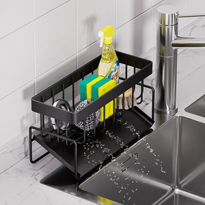Égouttoir à torchons de cuisine, <span class=keywords><strong>support</strong></span> de rangement multifonctionnel pour éponges, pour évier, comptoir, extérieur, hôtel, restaurant, salon - Product Image 4