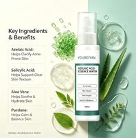 Vente en gros OEM : Soin Visage Hydratant Anti-Acné et Resserre les Pores à l'Acide Kojique, Vitamine B5, Acide Azélaïque, Thé Vert et Vitamine E