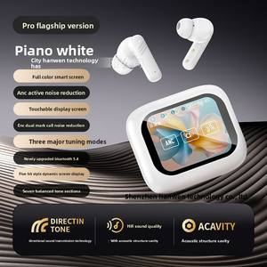 سماعات أذن لاسلكية ذكية LX10 بتقنية الذكاء الاصطناعي للترجمة من هواتشيانغبي، تحكم باللمس، عمر بطارية طويل جداً، إلغاء الضوضاء الذكي، مع مؤشر LED - Product Image 6