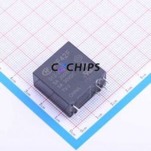 HF42F/012-2HST Power Relay DIP,12.8x24.4mm Relay 12V 2 Normally Open: 2A (DPST-Normally Open)::: 6 5A-30VDC/5A-250VAC - Product Image 1