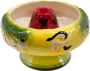 Ceramic Valcano tiki bowl cocktail vessel mug