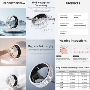 SDK mã nguồn mở tùy chỉnh inteligente quan trọng theo dõi sức khỏe ứng dụng kiểm soát mặc căng thẳng tạm thời Phân tích giấc ngủ Vòng thông minh Vring-6 - Product Image 6