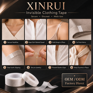 Ruban Adhésif Corporel Transparent en Soie/Coton Confortable pour Vêtements, Idéal pour les Hauts Décolletés et les Colliers de Chemisiers pour Femmes - Vente en Gros - Product Image 1