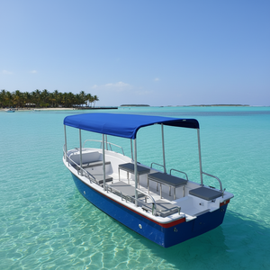 Yate Deportivo de Lujo con Consola Central, de Aluminio, 5.5m/18 pies, Motor Fuera de Borda de 60HP, Soldado, para Pesca, Crucero, Río, Entretenimiento - Product Image 6