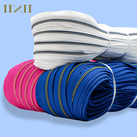 Fabrication de fermeture à glissière en nylon écologique fantaisie #5 fermeture à glissière en métal fermeture à glissière en plastique colorée pour vêtements bande de fermeture à glissière dorée