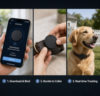 Traceur GPS intelligent pour animaux de compagnie, mini, léger, haute performance, suivi en temps réel, dispositif anti-perte, traceur intelligent pour animaux de compagnie