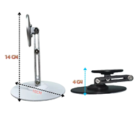 Support de téléphone magnétique en acier au carbone avec charge sans fil, rotatif à 360°, pliable, pour appels vidéo, diffusion en direct et vlogs