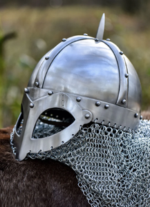 Casco de Caballero Medieval Premium Hecho de Metal con Diseño Histórico para Eventos de Cosplay, Representaciones Teatrales y Decoración del Hogar - Product Image 3