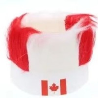 Perruque personnalisée en polyester avec drapeaux américains, brésiliens, mexicains et canadiens pour les supporters des drapeaux nationaux, pour le sport de football 2026