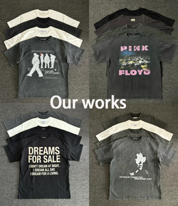 ET-054 T-shirt da <span class=keywords><strong>Uomo</strong></span> di Alta Qualità Taglio Corto Vestibilità Ampia e Squadrata Casual Oversize 100% Cotone Grezza Personalizzata - Product Image 6