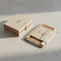 Boîte cadeau magnétique pliable écologique en papier kraft, emballage rectangulaire de luxe, boîte d'expédition personnalisée avec logo en relief