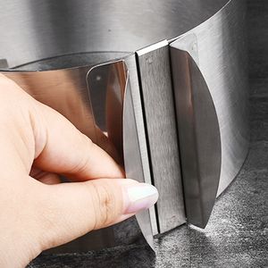 6-12 pouces <span class=keywords><strong>cercle</strong></span> réglable rond gâteau anneau haute cuisson moule Dessert hauteur réglable rétractable Mousse clé métal moule - Product Image 5