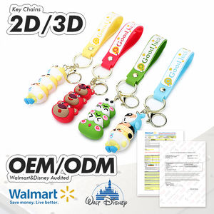 حلقة مفاتيح سيليكون ثلاثية الأبعاد من مادة Pvc من MOQ - Product Image 3