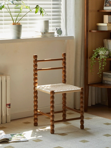 Silla <span class=keywords><strong>de</strong></span> Comedor Nórdica <span class=keywords><strong>de</strong></span> Mediados <span class=keywords><strong>de</strong></span> Siglo, <span class=keywords><strong>de</strong></span> Madera Maciza, Taburete con Respaldo Francés, Silla Pequeñ<span class=keywords><strong>a</strong></span> Vintage con Respaldo en Forma <span class=keywords><strong>de</strong></span> Calabaza - Product Image 6