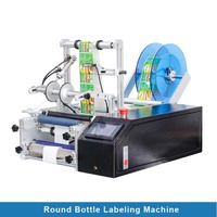 Bashe semi-automatique manuelle étiqueteuse de bouteilles rondes pour étiqueteuse de bouteilles de vin et de bière