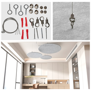 <span class=keywords><strong>Precio</strong></span> al por mayor Techo circular de fibra de poliéster Respetuoso con el medio ambiente Estilo moderno Techo absorbente de sonido - Product Image 6