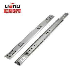 Glissières silencieuses Lianli 27W à double section pour tiroir latéral, support de clavier pour bureau d'ordinateur, roulettes extractibles pour armoire - Product Image 4