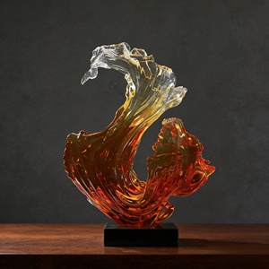 <strong>The</strong> Wind and Moonlight Frozen in <strong>the</strong> Surging <strong>Tides</strong> of Mountains and Seas.Crafted and Carved by Bozhiyi - Product Image 3