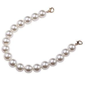 Portavasos de Café con Cadena de Perlas Portátil, Funda de Cuero PU para Bebidas para Mujer, Portavasos Reutilizable para Llevar, Personalizado OEM - Product Image 3