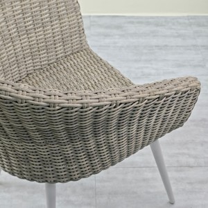 Silla de jardín de montaje de metal de aluminio de lujo para uso en interiores y exteriores para dormitorios, comedor, cafeterías, villas, hoteles, salida de fábrica - Product Image 5