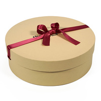 Boîtes cadeaux rigides en tube de papier kraft avec logo imprimé personnalisé, revêtement UV, gaufrage, laminage mat pour emballage de vin, d'aliments et de rubans