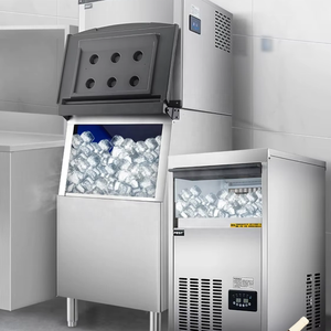 1 tấn 1000kg thép không gỉ Ice Maker Máy làm cà phê cửa hàng thương mại nghiền nát Ice Maker Máy/Ice Cube Maker Máy - Product Image 1