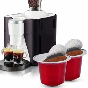 37mm Aluminium folie Kaffee kapsel Tasse kompatibel mit Nespresso Maschine Einweg gefrier getrocknete Kaffee kapsel Tasse