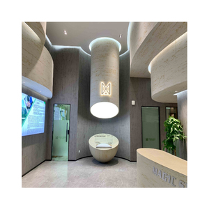 Piedra flexible travertino 3D Mcm Material de Construcción Verde piedra flexible travertino para paredes interiores y exteriores - Product Image 1