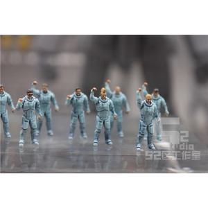 RG HG 1/144 Figurines imprimées haute précision, Soldats Zeon de la contre-attaque, lot de 8 figurines en PVC, Scène d'hangar avec effets sonores et lumières, Sazabi - Product Image 3