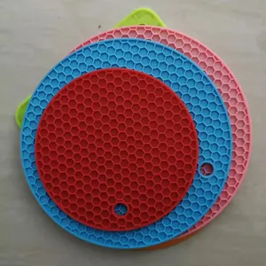 Đa mục đích chịu nhiệt không trượt Silicone nồi chủ sở hữu miếng đệm nóng, Silicone ban đầu Lò vi sóng Mat tăng gấp đôi như Jar mở grippe