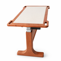 Table à manger électrique réglable en hauteur, adaptée aux personnes âgées, en bois massif, avec poignée d'assistance, stable, pour maison de retraite