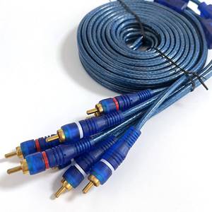 to 4RCA male-to-male gold-plated PVC sheathed RCA cable, suitable for HDTV <b>amplifiers</b> and <b>car</b> speakers - Product Image 2