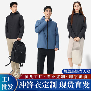 Windproof Jacket With Inner Liner Winter Outdoor Workwear Solid Color Contrast Grass Gray Green Clear Blue Black - Product Image 5