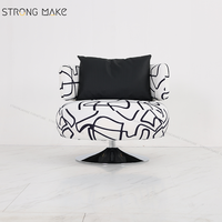 Fauteuil lounge rotatif créatif pour le salon Fauteuil d'appoint relaxant au design moderne Fauteuil d'appoint pivotant pour la maison