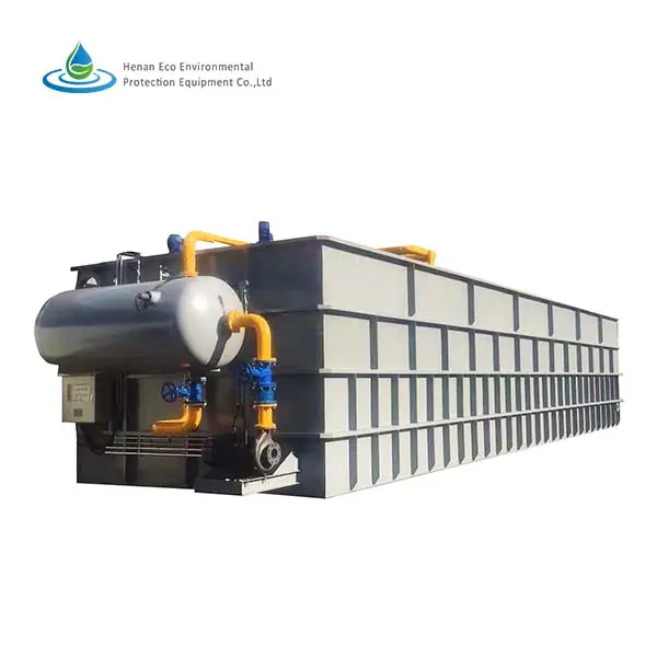 Yağ ve katı atık su arıtımını gidermek için küçük konteynerleştirilmiş DAF çözünmüş hava flotasyonu atıksu arıtma makineleri