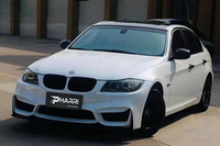 Perlengkapan Body Kit Pabrik untuk BMW Seri 3 E90 LCI Upgrade ke Gaya M4 Bumper Depan Bumper Belakang Kap Mesin PP Suku Cadang Mobil