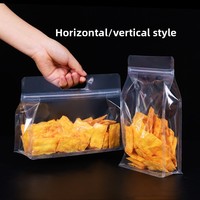 Sachets transparents à huit soudures, pochettes verticales, sacs cadeaux refermables de qualité alimentaire, impression couleur personnalisée, vente en gros pour thé/lait/dattes