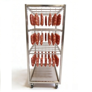 Escurridor de Acero Inoxidable de Diseño Abierto y Duradero para Colgar en la Cocina, Equipo de Metal para Secar Salchichas, Carne, Pescado, Res, Jamón, etc. - Product Image 1