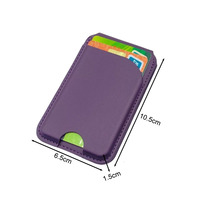 Tempat Kartu Ponsel Kulit PU Minimalis Magnetik dengan Penyangga yang Dapat Disesuaikan untuk iPhone 13/14/15/16/17 Pro Max