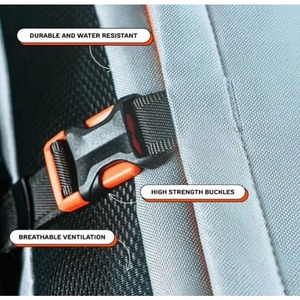 Sac à dos de transport pour animaux de compagnie, échantillon gratuit, sac à dos portable pour chien, sac à dos ventilé et respirant, lavable, pour vélo, extérieur - Product Image 5