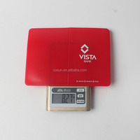 Pochette de carte d'identité en plastique PVC Offre Spéciale porte-carte de crédit bancaire en vinyle souple avec impression