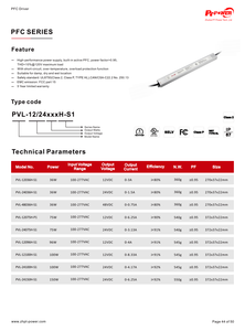 Controlador LED Lineal de 150W con Certificación CUL/UL, Impermeable IP67, 100-277V CA a CC 24V, Voltaje Constante, Alto Factor de Potencia 0.95, Fuente de Alimentación LED - Product Image 6
