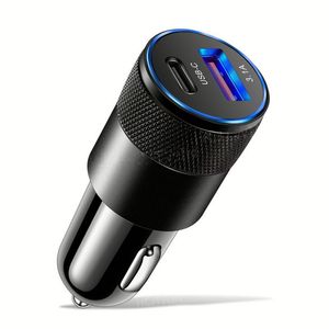 ที่ชาร์จในรถยนต์แบบเร็ว USB 15W 3.1A Type C PD ชาร์จเร็วสำหรับโทรศัพท์มือถือ สำหรับ IPh 13 12 11 Pro Max - Product Image 1