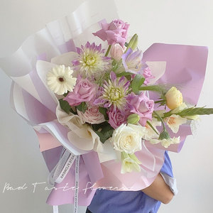 Papel de Embalaje Impermeable con Diseño de Arcoíris, Río Rin y Rosas, para Manualidades Florales, Decoración de Bodas, Ramos y Regalos - Product Image 4