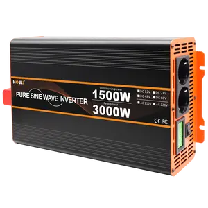 Onduleur à Onde Sinusoïdale Pure HOULI 2000W 1600W DC <span class=keywords><strong>12V</strong></span> 24V 48V 60V 72V vers AC <span class=keywords><strong>230V</strong></span> <span class=keywords><strong>Convertisseur</strong></span> Solaire <span class=keywords><strong>3000W</strong></span> - Product Image 2